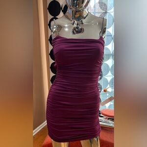 Lucy in the Sky Deep Purple Mini Dress